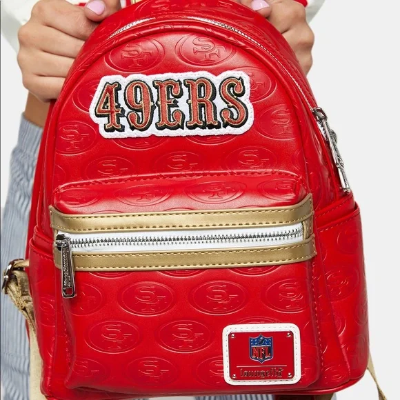 SF 49ers Loungefly Mini Backpack - Picture 1 of 3